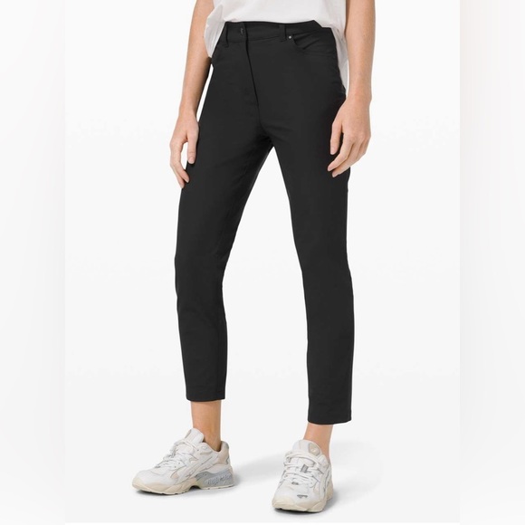 lululemon athletica Pants - Lululemon City Sleek 5 Pocket 7/8 Pant black W5CZIS size 4